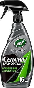 Turtle Wax 53409 Hybrid Solutions Ceramic Spray Coating, Incredible Shine & Protection for Car Paint, Extreme Water Beading, Safe for Cars, Trucks, Motorcycles, RV's & More, 16 oz.