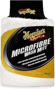 Meguiar's X3002 Microfiber Wash Mitt, Super-Thick Reusable Wash Mitt for Ultimate Finish